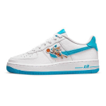 Space Jam x Nike Air Force 1 07 GS Hare Laste tossud Valge Hele-Sinine-Fury DM3353-100 39