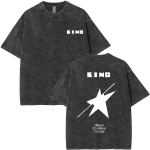 Piiratud Viktor Tsoi Kino Veregrupp Vintage Pesitud T-s&auml;rk Meeste Klassikaline s Vene Rock Streetwear Meeste Gooti &Uuml;legabariidilised T-s&auml;rgid M black
