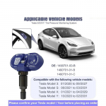 Tesla Model 3 Y S X 2020-2024 Rehvir&otilde;hu j&auml;lgimise andurid BLE Bluetooth TPMS andur Asendab 1490701-01-B 1490701-01-C 1PC