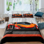 Poiste v&otilde;idus&otilde;iduauto multikaga voodipesukomplekt Tekikoti komplekt, Mikrokiudtekikott Dekoratiivne voodipesu teismelistele poistele t&uuml;drukutele kingitused 90x200cm 2pcs