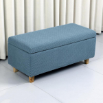Ristk&uuml;likukujuline hoiustamis-ottomani kate Kokkupandava jalatooli kate Diivani jalatoe pingi tabureti kate Elutoa kontori kodu kaunistus (as the picture,L100xW40xH40cm)