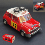 1:18 Morris Mini Cooper MK1 Ralli Alumiiniumist V&otilde;idus&otilde;iduauto Mudel Valatud Metallist Reisi Maastikus&otilde;idukid Autode Mudel Simulatsioon Laste Kingitused red