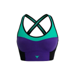 Under Armour Project Rock Johnson Series V&auml;rviplokk Keskmise intensiivsusega treening Spordirinnahoidja Naiste aluspesu Lilla 1380191-523 S