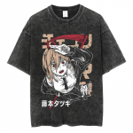 Vintage pestud t-s&auml;rgid Chainsaw Man anime t-s&auml;rk meestele Harajuku &uuml;legabariidiline t-s&auml;rk puuvillane moodne t&auml;navarietus unisex topid S