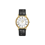 Longines Fashion Series Automaatne Mehaaniline Liikumine 30M Veekindel Kell 38,5 mm Valge sihver Roostevabast terasest korpus Nahast rihm L4.921.2.11.2 White Dial gray