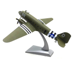 1:100 Douglas C-47 DC3 transpordilennuki valatud lennukimudel legeeritud s&otilde;jalennuki kollektsioneeritav vintage lennuki kingitus