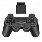 Traadita PS2 kontroller Dual Shock vibratsiooniga - USB/Bluetooth m&auml;ngupult PlayStation 2/PC jaoks (L&auml;bipaistev disain + 10 m t&ouml;&ouml;ulatus)_CD v&auml;hem