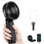 TUNISE K&auml;eshoitav ventilaator, Kaasaskantav ventilaator 4000 mAh akuga, K&auml;si-ventilaator koos