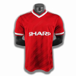 1986-88 retro Manchester United kodus&auml;rgi l&uuml;hikeste varrukatega jalgpallitopp S punane