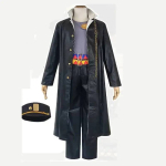 Kujo Jotaro Jojo veider seiklus: Golden Wind Cos Leo Apache Cosplay Kost&uuml;&uuml;m &Uuml;htne Komplekt Riietus Halloweeni R&otilde;ivad M black
