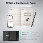 NEWYES Smart Sync Planner - Reaalajas AI Elektrooniline Ajakava Raamat Kontori & &Auml;rikingituste jaoks white