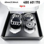 Auto ujuvratta keskmine kate rummukate 4 tk 60mm 61mm 68mm 69mm m&auml;rk Audi B5 B6 B8 A3 8P 8V 8L A5 A6 C6 C7 A1 A7 A8 Q A4 S4 jaoks Audi gray