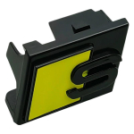 Audi 3D Auto embleem DIY Kohandatav Kaitseraua T&auml;ht S M&auml;rk Esiv&otilde;re Logo Kaunistus Autode V&auml;lisk&uuml;lje Muudatuste Tarvik kollane