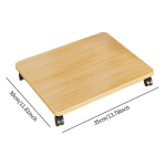S&auml;ilituskast Mobiilne Rullraam Riiul Ratastel Mitmek&uuml;lgne Heliriiul Kontorisse Elutuppa Kodu Riiul Liigutatav Taimeraam Wood Color beige