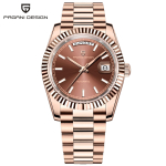 PAGANI DESIGN DD36 Kuldne Roheline V2 Meeste Mehaanilised Kellad Luksuslik Automaatne Kell Meestele Uus AR Safiirklaas K&auml;ekell beige