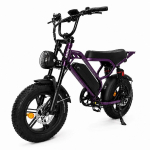 Pixar M9 Mini Elektrijalgratas 16 Rehv 250W Mootor H&uuml;draulilised Pidurid 48V 15Ah Eemaldatav Aku 7 K&auml;iku Maksimaalne L&auml;bis&otilde;it 60Km lilla