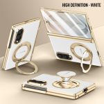 Samsung Galaxy Z Fold 8 jaoks Lai &uuml;mbris Sisseehitatud magnetiline alus Luksuslik nahas&otilde;bralik PU-nahast kate Samsung Z Fold8 jaoks Galaxy Z Fold 8 Wide