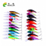 HENGJIA segap&uuml;&uuml;gi lantide komplekt, 20 tk kunstliku s&ouml;&ouml;daga plastist Minnow/Crankbait peibutis 20pc sent randomly