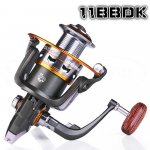 Kalastusrull topeltlaagriga, kerge, sileda valuga kokkupandava k&auml;epidemega ketrusrullid 1000 Series valge