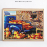 Teemanttikandid Full Display Scenic 5D Teemantmaal Full Drill Round Pumpkin 20X30