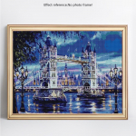 5D DIY teemanttikandid kivist pilt t&auml;is &uuml;mmargune teemantmaal London Toweri ristpistes 20X30CM