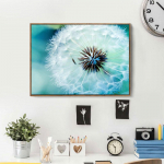 Teemantmaal Mosaiik Valge v&otilde;ilill Teemantkivist tikand Ristpistes Kodukaunistus 20X30CM