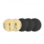 FONKEN Magnet-autotelefoni hoidik Metallplaadist magnetihoidik Lisakleebisega raudplekist autotarvikud 5pcs Round Black must