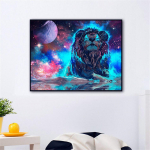 5D isetehtud teemantmaal T&auml;ispuuriga galaktika l&otilde;viristpistega kividest pildid Daimondi tikandid 20X30CM