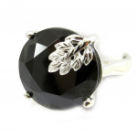 Bague Argent 'Eden' Noir (rhodi&eacute;) - 14x14 mm 54 must
