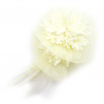 Les Tr&eacute;sors De Lily [L3000] - Broche Cr&eacute;ateur 'Scarlett' ivoire beež