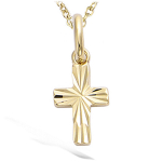 Les Tr&eacute;sors De Lily [N6951] - kullatud  Cross  ripats - 12x7 mm kuld