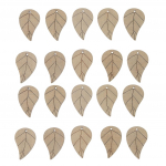 20 t&uuml;kki Bohemian Leaf Shape Puitlehed Ripatsihelmed Craft Beež beež