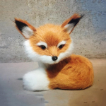 tugi Realistlik Mini Fox t&auml;idisega Loom Pehme Palus Laste M&auml;nguasi Istuv Rebane Kodusisustus Hotsupport