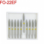 10 tk Hambaravi teemantpuur puur hammaste poleerimiseks kiire k&auml;siinstrument FG 1,6M dia-bur Extra Fine FO-22EF