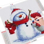 Teemantmaaling j&otilde;ululumememm t&auml;isnurkne puur Teemanttikandid Maastik Mosaiik Pingviin N&auml;put&ouml;&ouml; K&auml;sitsi valmistatud kingitus Full Round （30x30CM）