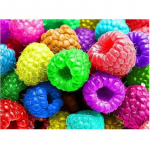 T&auml;is&uuml;mmargune/ruudukujuline 5D isetehtud teemantmaal V&auml;rvilised puuviljad Teemanttikandid Ristpistekomplektid Kodukaunistus K&auml;sitsi valmistatud kingitused Round 20x30cm