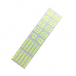 Puntose isekleepuv autokleebise stiiliga PET-auto ukseakna helendav nupu kleebis roheline