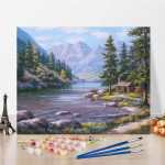 Kodukaunistus Numbrid &Otilde;limaal L&otilde;uend DIY Maali numbrite j&auml;rgi Kunst Digitaalne &otilde;limaal 40x50cm no frame