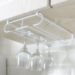 Veiniklaasi tassihoidja Rippkangi riidepuu Terasest veiniriiuli riiul &scaron;ampanjahoidla valge