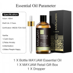 MAYJAM 100 ml vanilje lavendli eukal&uuml;pti puhas taimeekstrakti eeterlik &otilde;li &otilde;huv&auml;rske difuusori steriliseerimiseks, tugevdab immuunsust spaa massaaži&otilde;li Vanilla