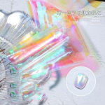 Aurora purustatud klaasist fooliumid k&uuml;&uuml;nekleebised 5 v&auml;rvi laser-tsellofaani k&uuml;&uuml;ned, kaunistus peegel s&auml;delev kleebis DIY &uuml;lekandepaber