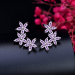 CMM &otilde;rnad kolmelehelised lillelised l&auml;bipaistvad tsirkooniumoksiidid v&auml;ikesed k&otilde;rvar&otilde;ngad valge