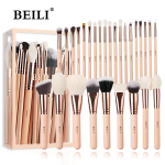 BEILI roosad meigipintslid Kvaliteetne puuder jumestuskreem p&otilde;sepuna lauv&auml;rv jumestuspintslite komplekt Natural Hair brochas maquillaje beige