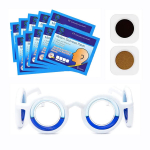 20 tk liikumishaigusevastast plaastrit ja 1 tk vertiigovastast prillid, mis leevendavad autode/lennukite/busside/merehaiguse p&otilde;hjustatud iiveldust ja peap&ouml;&ouml;ritust