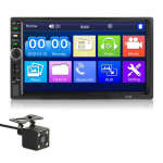7-tolline Double Din autostereo vastuv&otilde;tja 2 Din autoraadio Autoraadio puuteekraaniga BT MP5 m&auml;ngija 7018B