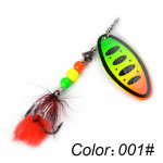 FTK Willow Spinner Lant 20g 14g 8g Vask Suurus 3#-5# Treble Hookiga 2#-1/0# Lant 87mm--001 punane