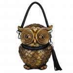 Animal Owl gooti kotid naistele Br&auml;ndi luksus hea kvaliteediga Crossbody kott Isiklik rahakott Daami k&auml;ekotid K&auml;sitsi valmistatud kuld