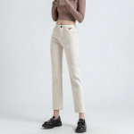 2022. aasta kevad naiste moe k&otilde;rge v&ouml;&ouml;kohaga vabaaja naiste teksad, kottis naiste teksap&uuml;ksid, kapriisp&uuml;ksid Jean Mom teksad p&uuml;ksid 26 aprikoosi