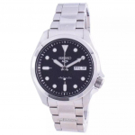 Seiko 5 spordi musta numbrilauaga automaatne SRPE55 SRPE55K1 SRPE55K 100M meeste k&auml;ekell must