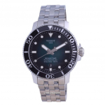 Tissot T-Sport Seastar 1000 Powermatic 80 sukelduja automaatne T120.407.11.091.01 T1204071109101 300M meeste k&auml;ekell roheline